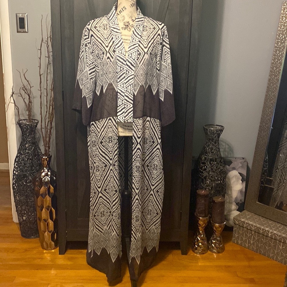 Zanzea Collection Aztec printed kimono